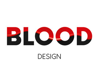 Vector illustration for a poster, greeting card or cover. Ready concept. Paint, blood or resin. Liquid. Volumetric background.