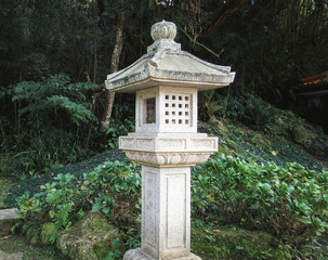 japanese lantern in garden