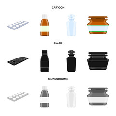 Obraz premium Vector illustration of retail and healthcare symbol. Set of retail and wellness stock symbol for web.