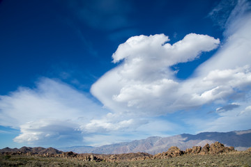 Wild cloud formations in the Alabama Hills