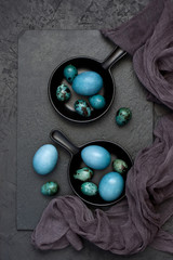Colorful easter eggs,  spring holiday background