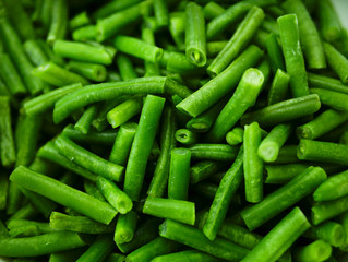 Green beans close up.