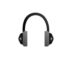 Fototapeta na wymiar Headphones for listening to music