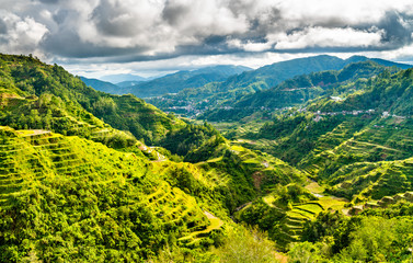 Obraz premium Banaue Rice Terraces - northern Luzon, UNESCO world heritage in Philippines.