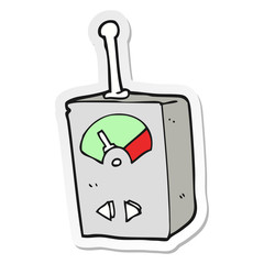 sticker of a cartoon scientific equipment