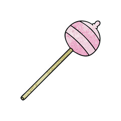 quirky hand drawn cartoon lolipop