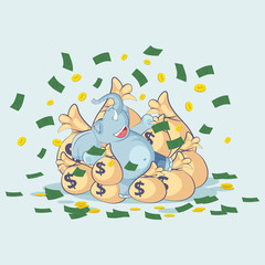 elephant sticker emoticon lies