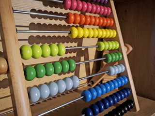 Abstract improvisation with colored abacus