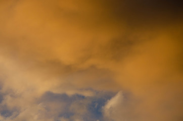 dramatic sky with clouds