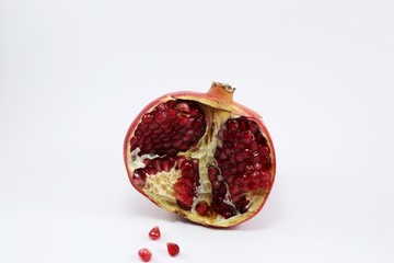 pomegranate isolated on a white background