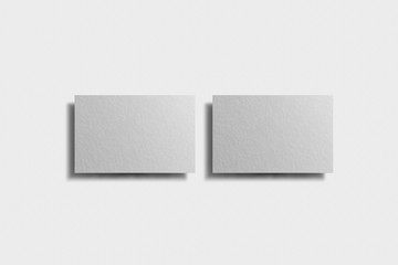 Business Cards on white background.Mockup.High resolution photo. Top view.