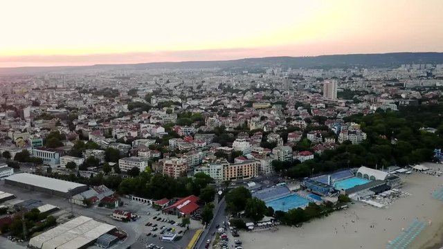 Aerial view of Varna, Bulgaria