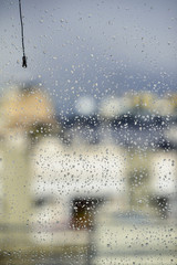 rain drops on the window