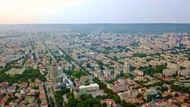 Aerial view of Varna, Bulgaria