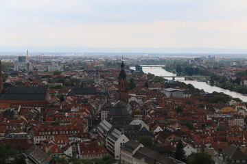 Fototapeta na wymiar Stadtüberblick Heidelberg