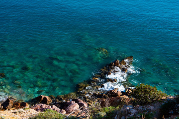 view of sea and rocks