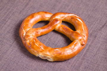 Shaped bread lies on the table