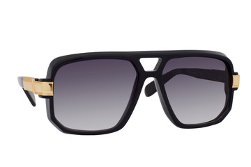 Fototapeta premium Black sunglasses with Black Gradient Lens isolated on white background