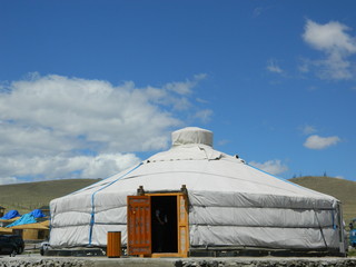 Mongolian Yurt. Not far from Ulaаnbaator