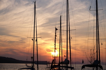 tramonto barche