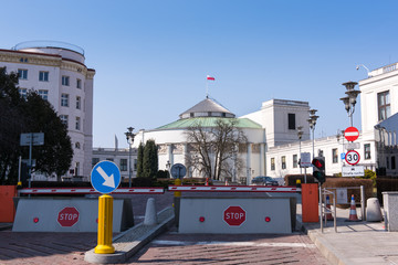 House of Parliament, Sejm, Wiejska street, Poland