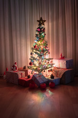 Christmas Tree with Gifts,Christmas concept