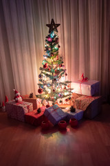 Christmas Tree with Gifts,Christmas concept