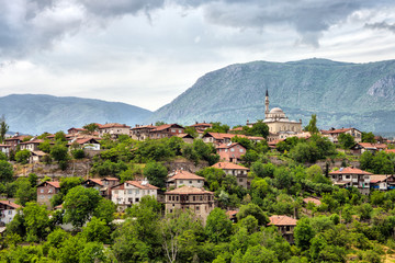 Fototapeta na wymiar Safranbolu is a town and district of Karabük Province in Turkey. Safranbolu was added to the list of UNESCO World Heritage sites in 1994 due to its well-preserved Ottoman era houses and architecture.