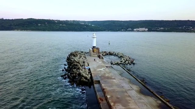 Flight around Varna Loghthouse
