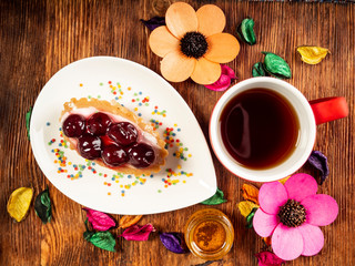 Delicious shortbread cake