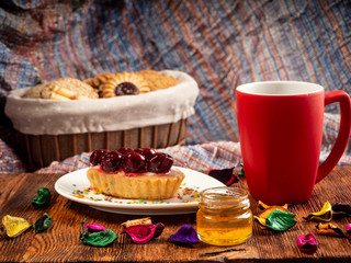Delicious shortbread cake
