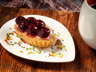 Delicious shortbread cake