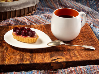 Delicious shortbread cake