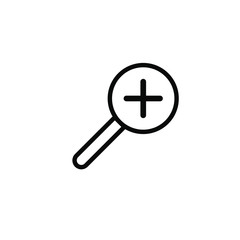 zoom icon, zoom symbol. vector.
