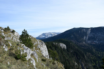 Fototapeta na wymiar Tara Canyon and Tara River - Durmitor National Park. Near Zabljak, Montenegro.