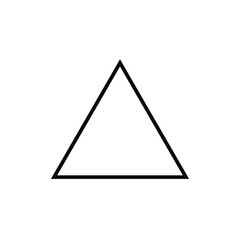 triangle symbol, triangle sign, triangle icon. vector.