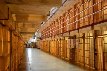 Inside Empty Alcatraz Cell Block