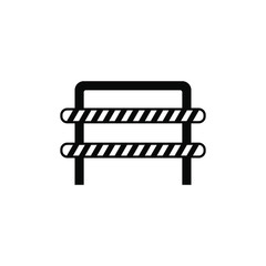 road barrier icon, road barrier symbol. vector.