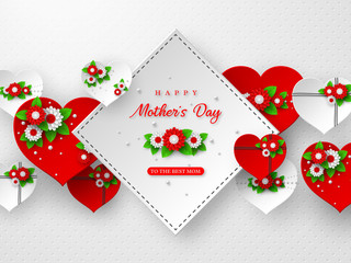 Happy Mothers day greeting card.