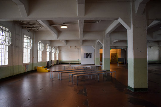 Inside Empty Alcatraz Cantine, Cafetiera