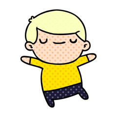 Obraz premium cartoon of a kawaii cute boy