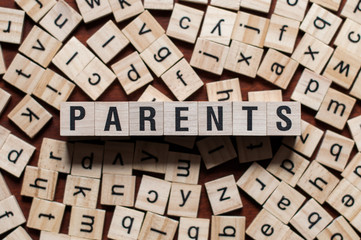 Parents word concept