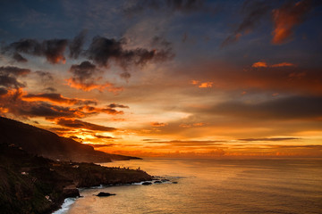 Fototapeta premium Beautyful Tenerife north sunset