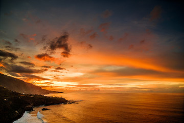 Obraz premium Beautyful Tenerife north sunset