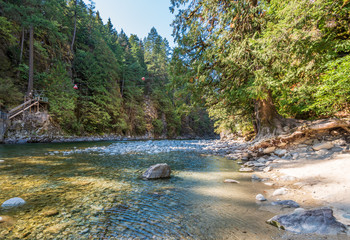 Obraz premium Majestic mountain river in Vancouver, Canada.