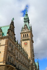Fototapeta na wymiar Town Hall, Hamburg, Germany