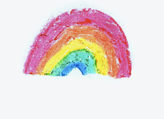 drawing of a rainbow