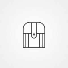 Chest vector icon sign symbol