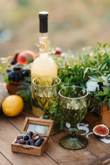 wedding glasses for wine and champagne
