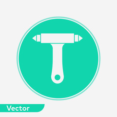 Emergency hammer vector icon sign symbol